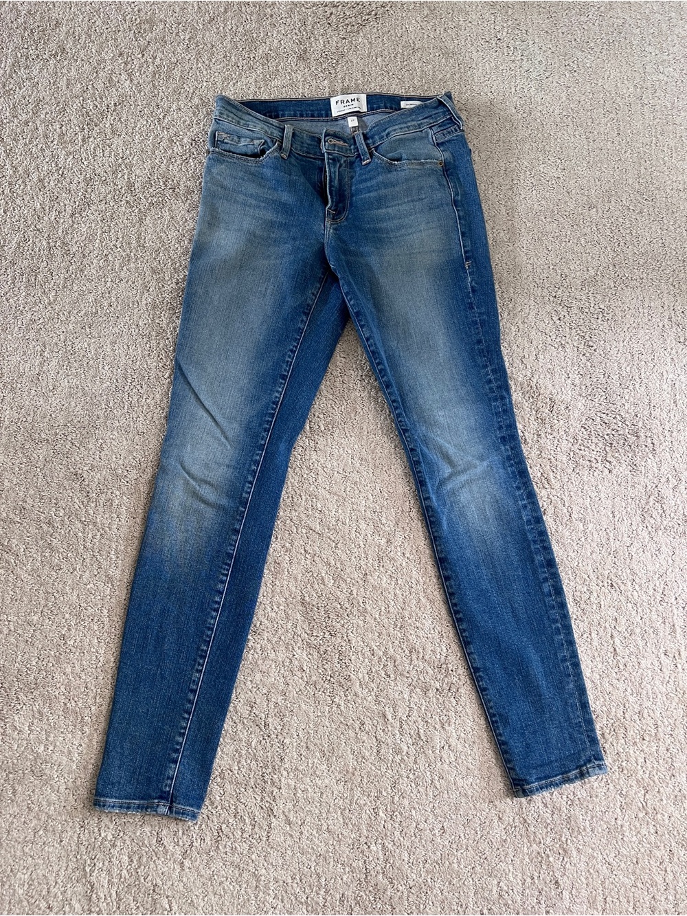 FRAME Denim Le Skinny de Jeanne Women's Blue Jeans
